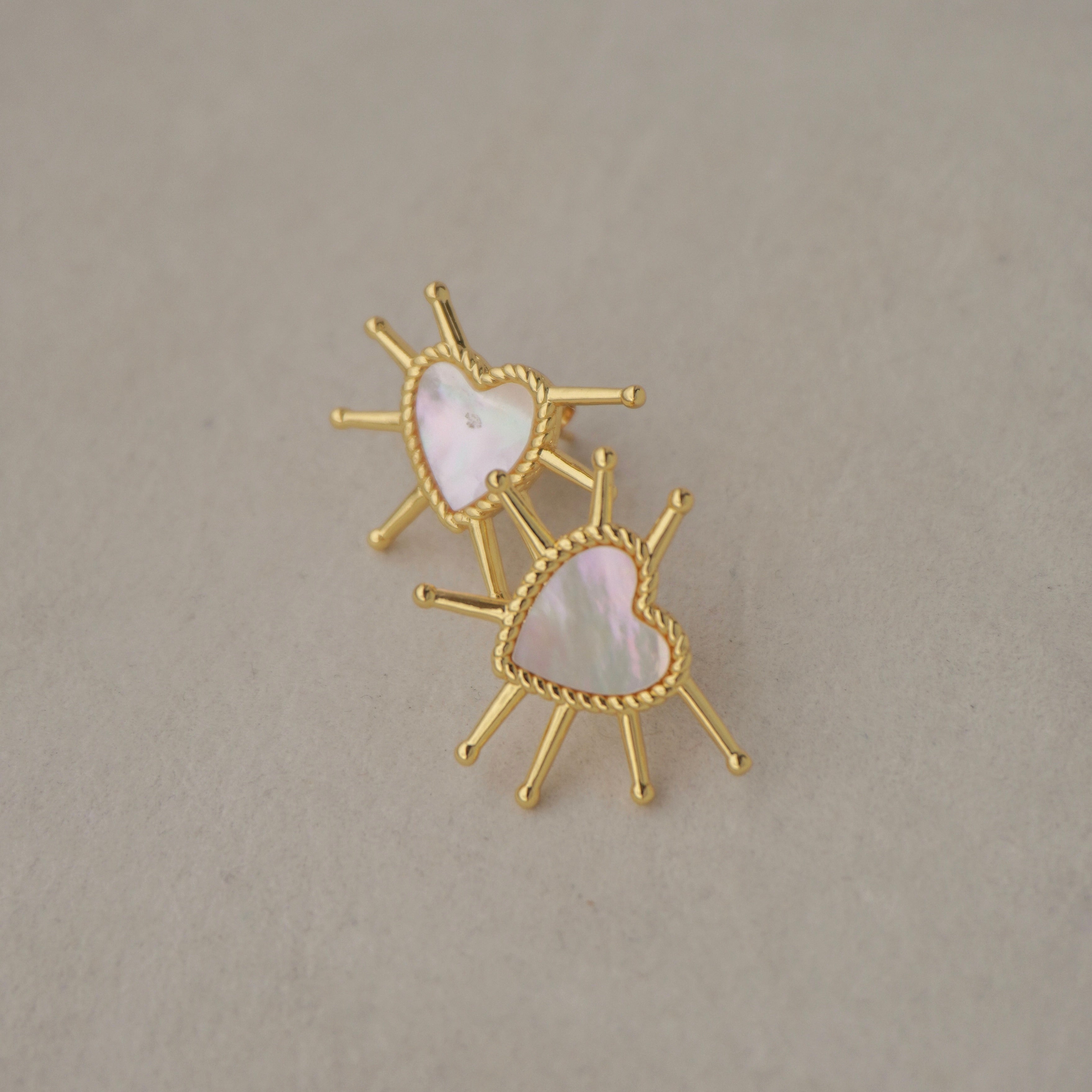 Amour nacre studs