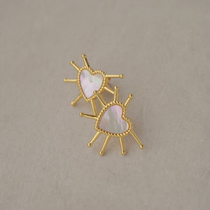 Amour nacre studs