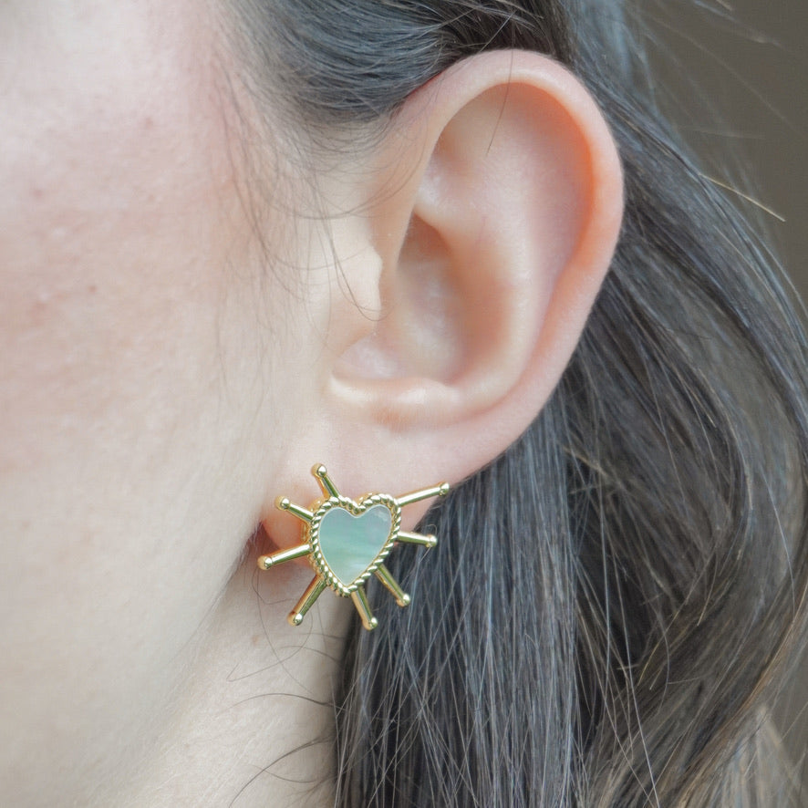 Amour nacre studs