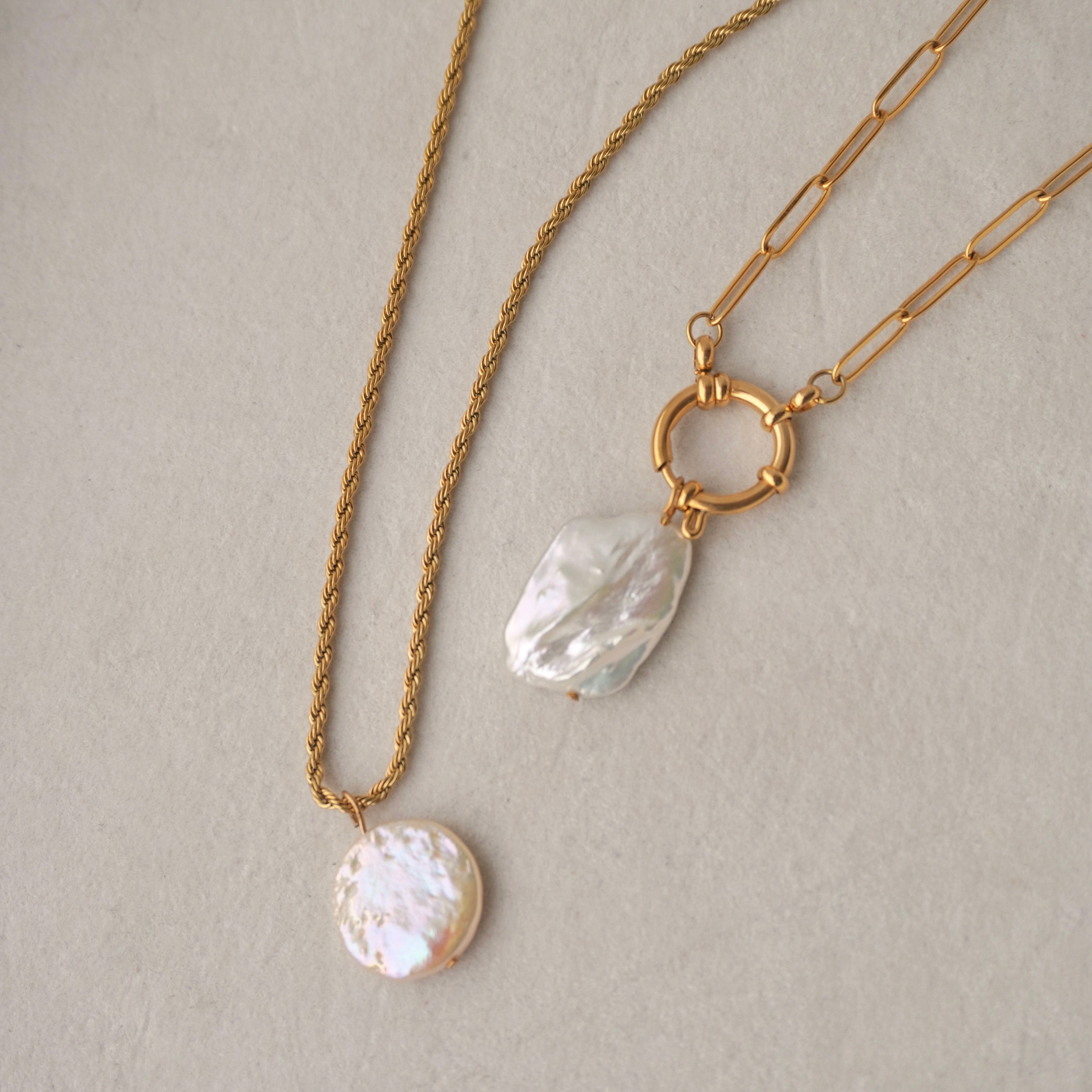 Barroque pearl necklaces