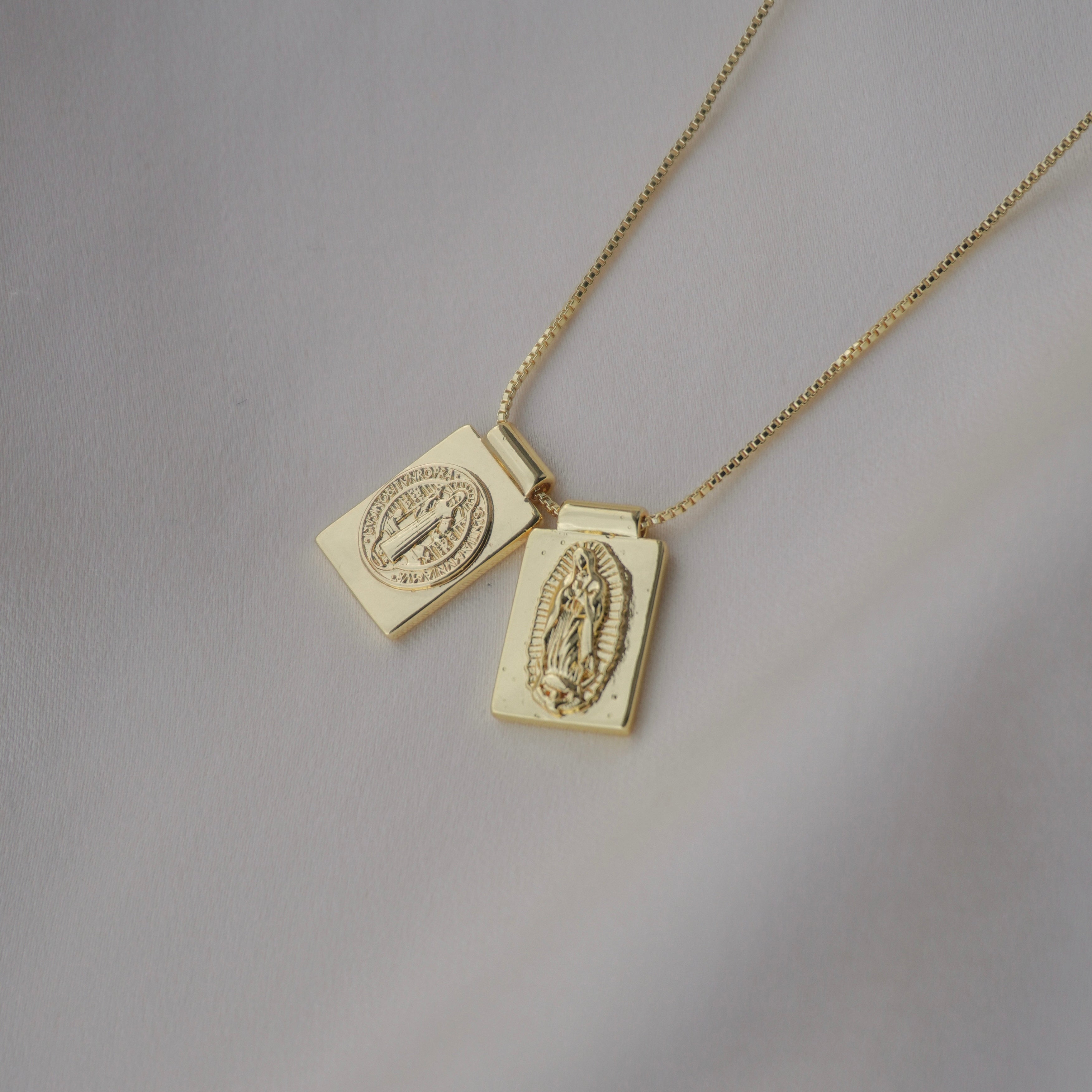 Escapulario golden doble