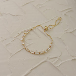 Rectangular pave bracelet